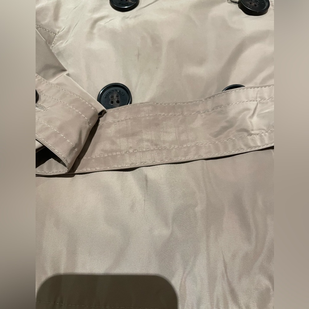 Burberry Brit Nylon Short Hooded Beige Trench - Picture 11 of 11